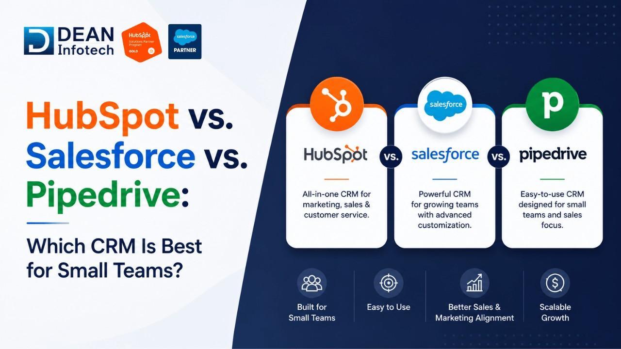 HubSpot vs. Salesforce vs. Pipedrive: Which CRM Is Best for Small Teams