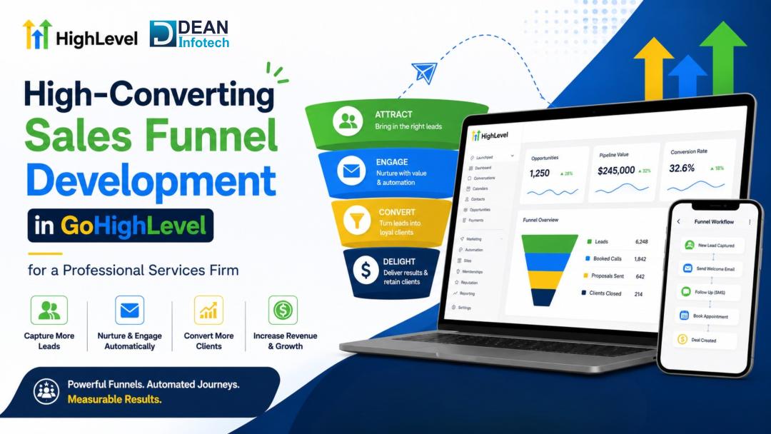 High-Converting Sales Funnel Development in GoHighLevel for a Professional Services Firm