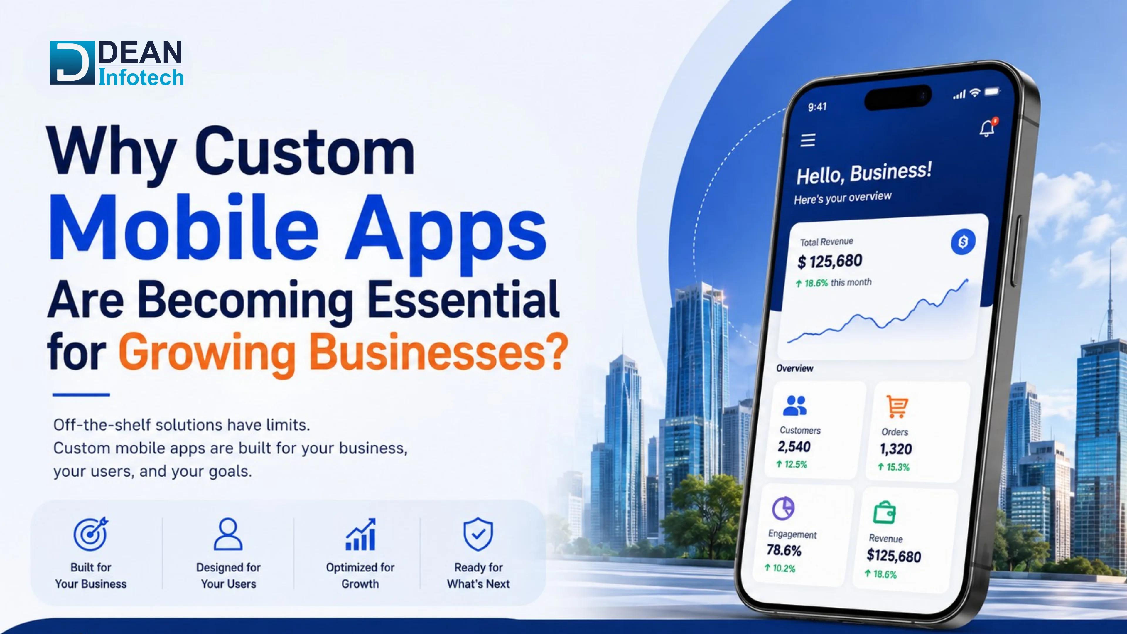 Why Custom Mobile Apps Are Becoming Essential for Growing Businesses?